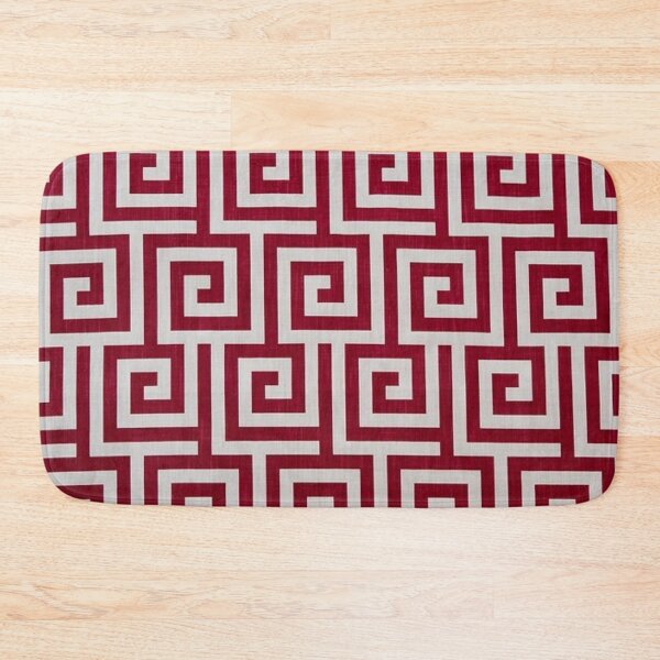 Item preview, Red Geometric Maze Pattern designed and sold by africanvisuals.
