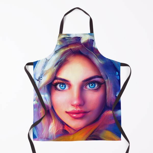 Item preview, The mystery girl with blue eyes designed and sold by amithachapa.