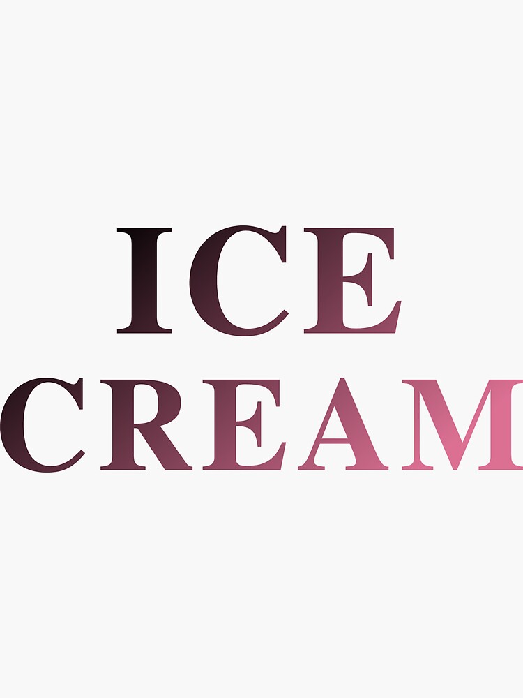 "blackpink ice cream design" Sticker for Sale by joniIllusion Redbubble