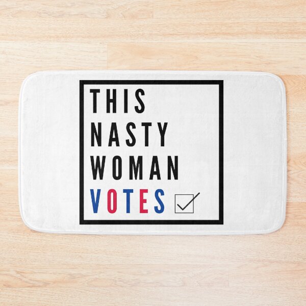 Item preview, This nasty women votes usa check print designed and sold by ShopSpot.
