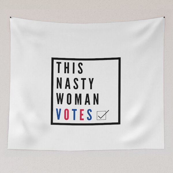 Item preview, This nasty women votes usa check print designed and sold by ShopSpot.