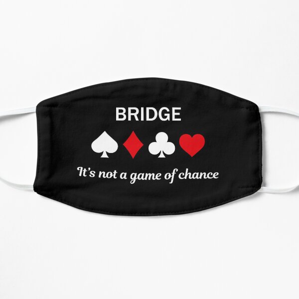 Play Cards Bridge game Addict Fan Player Gamer Gift Flat Mask