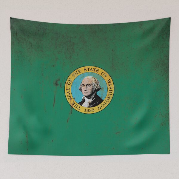 Item preview, Washington Flag Grunge  designed and sold by TRowanDesign.