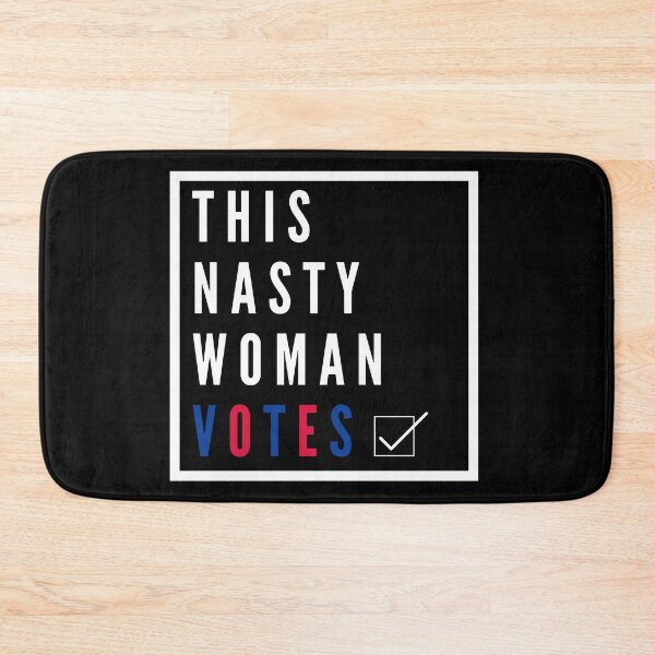 Item preview, This nasty women votes usa check print designed and sold by ShopSpot.