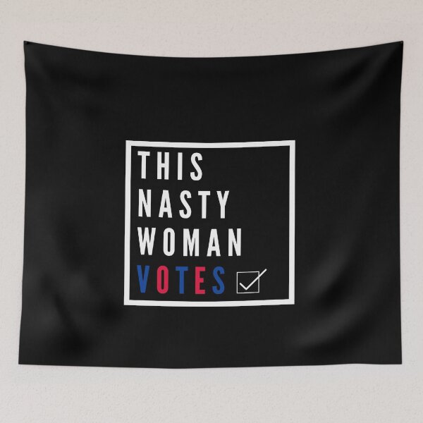 Item preview, This nasty women votes usa check print designed and sold by ShopSpot.