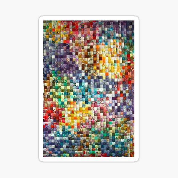Monochromatic Patchwork Sticker