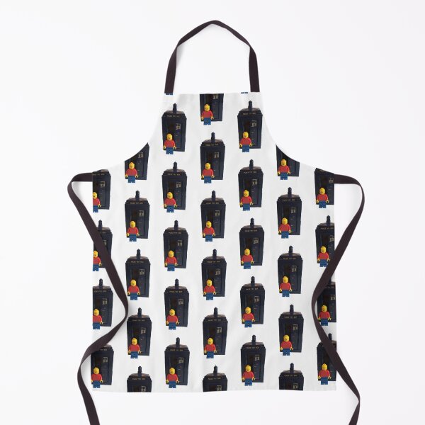 classic minifigure tardis Apron
