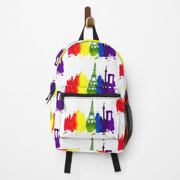 Item preview, Rainbow Paris City Skyline designed and sold by artbysarahallen.