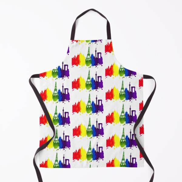 Item preview, Rainbow Paris City Skyline designed and sold by artbysarahallen.