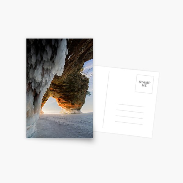 Ice and Fire, Apostle Islands, WI Postcard