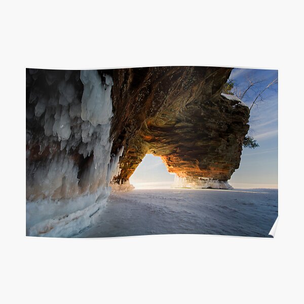 Fire and Ice, Apostle Islands, WI Poster