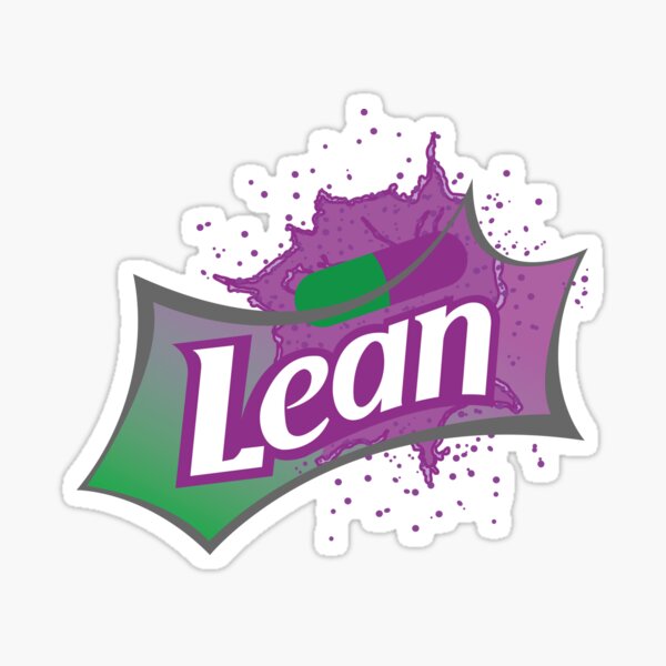 Lean purple drank tee logo Sticker