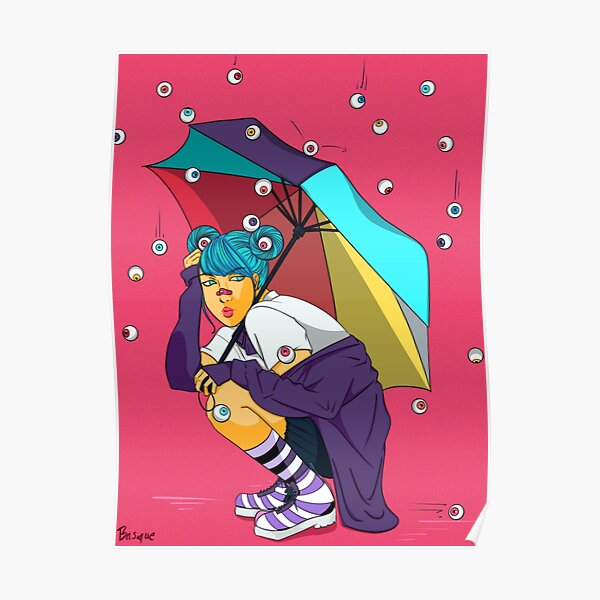 Eyeball Rain Poster