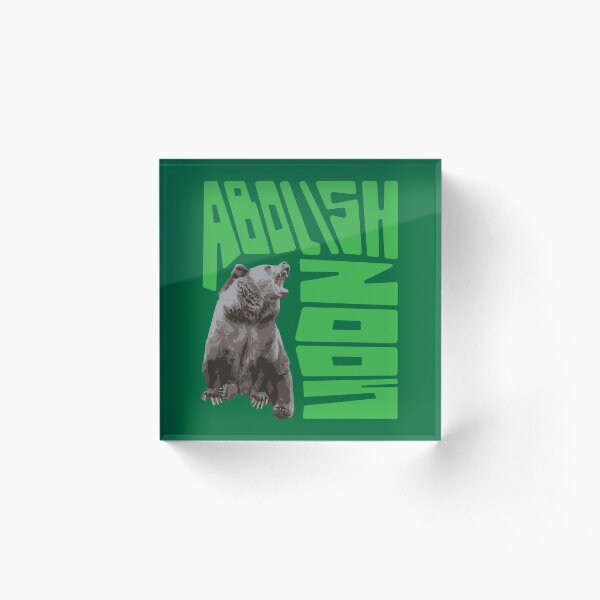 Item preview, Abolish Zoos, Bubble Letters Bear designed and sold by robalonso.