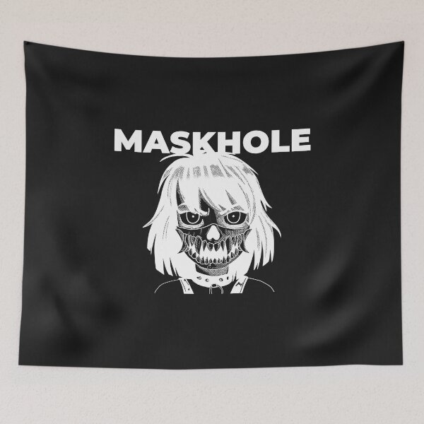 Item preview, Maskhole angry scary lady designed and sold by 5sharksfighting.