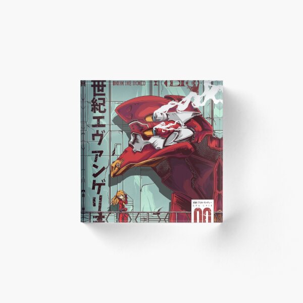 Evangelion Unit 2 Artwork Acrylic Block