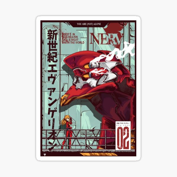 Oeuvre d'Evangelion Unit 2 Sticker