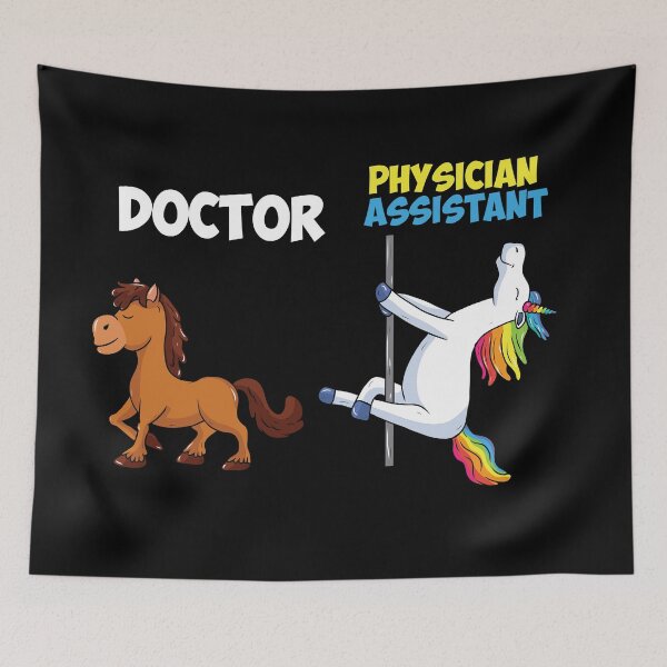 Item preview, Unicorn Horse Doctor Physician Assistant designed and sold by Sandra78.