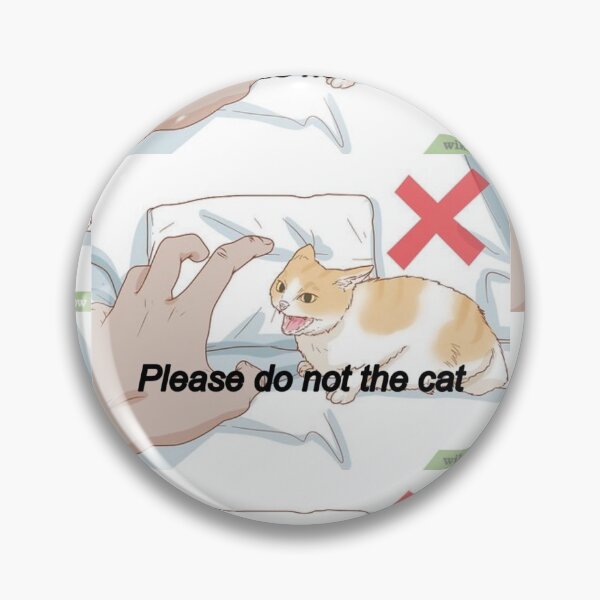 Cute Cat Soft Button Pins Sad and Cool Meme Pack Printed Icon