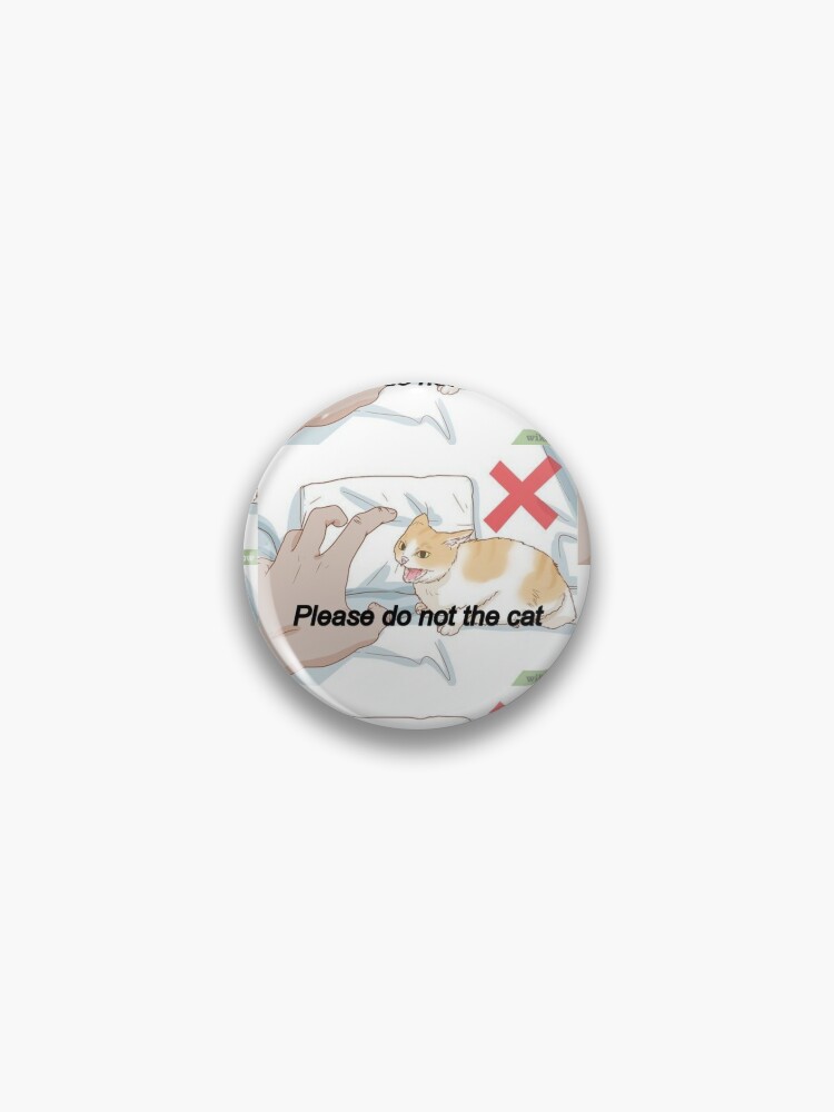 Cute Cat Soft Button Pins Sad and Cool Meme Pack Printed Icon