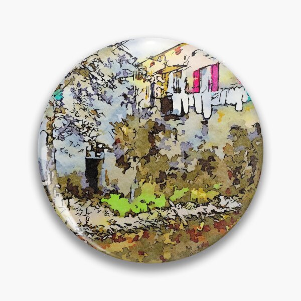 Item preview, Laureana Cilento: glimpse with garden and clothes hanging designed and sold by Giuseppe Cocco.