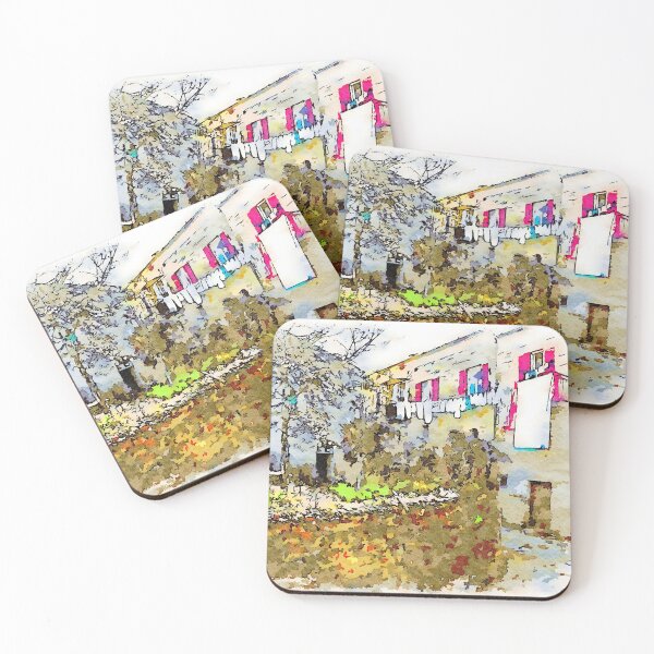 Item preview, Laureana Cilento: glimpse with garden and clothes hanging designed and sold by Giuseppe Cocco.