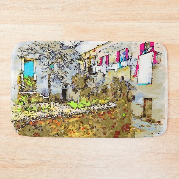 Item preview, Laureana Cilento: glimpse with garden and clothes hanging designed and sold by Giuseppe Cocco.