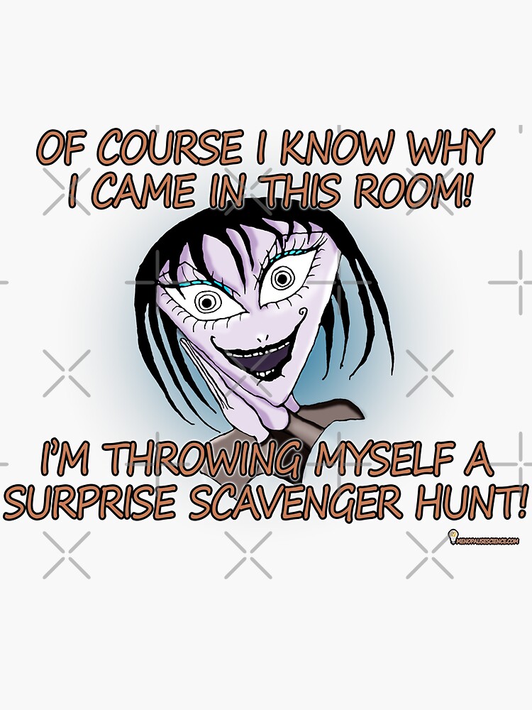 "Menopause Symptoms Humor Brain Fog Destress Midlife Birthday Middle