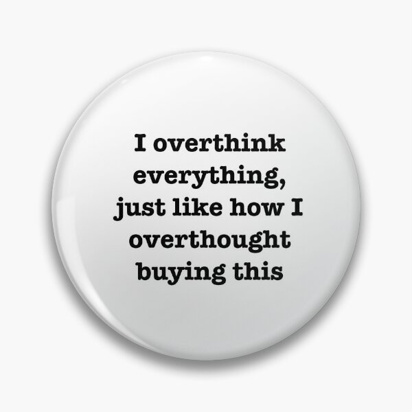Item preview, Overthinking Everything Typography Design designed and sold by Slletterings.