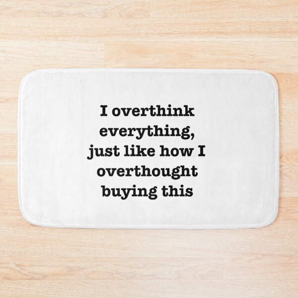 Item preview, Overthinking Everything Typography Design designed and sold by Slletterings.