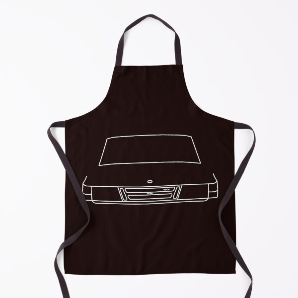 Item preview, Saab 900 outline graphic (white) designed and sold by soitwouldseem.