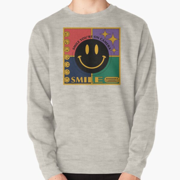 retro smile you're on camera Pullover Sweatshirt