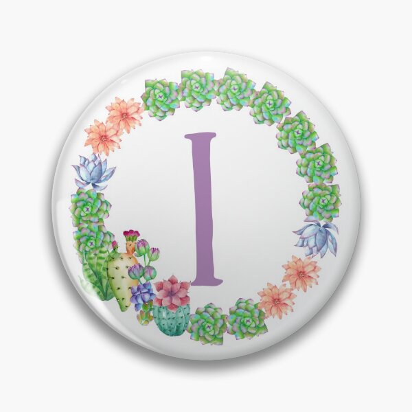 Item preview, Personalized Succulent Cactus Monogram Initial i designed and sold by TheFamilyVan.