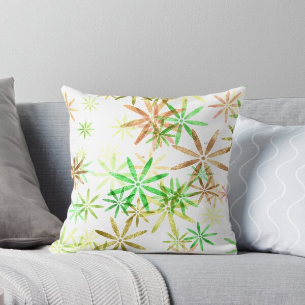 Item preview, Green and ocher flowers designed and sold by BV-creas.
