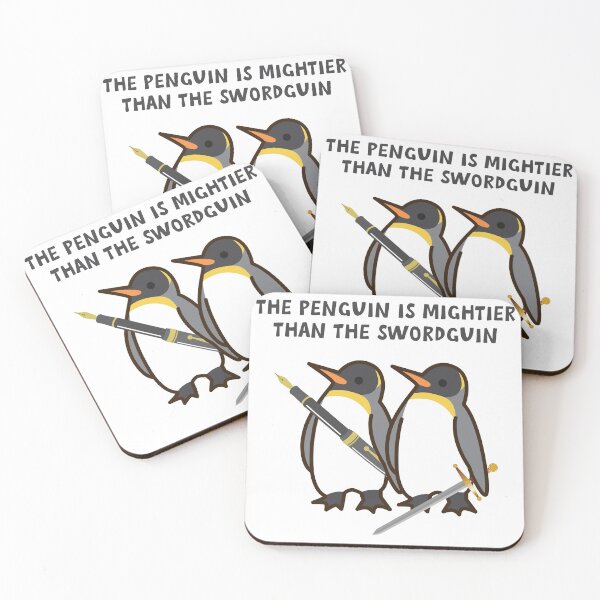 Item preview, The Penguin is mightierthan the Swordguin designed and sold by bullshirter.