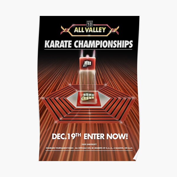 All Valley Karate Poster
