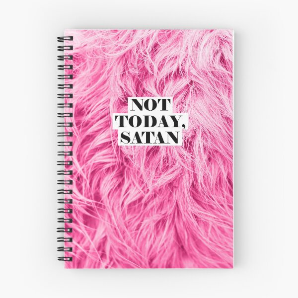 Item preview, Not Today Satan - Pink Fur designed and sold by Coollage.