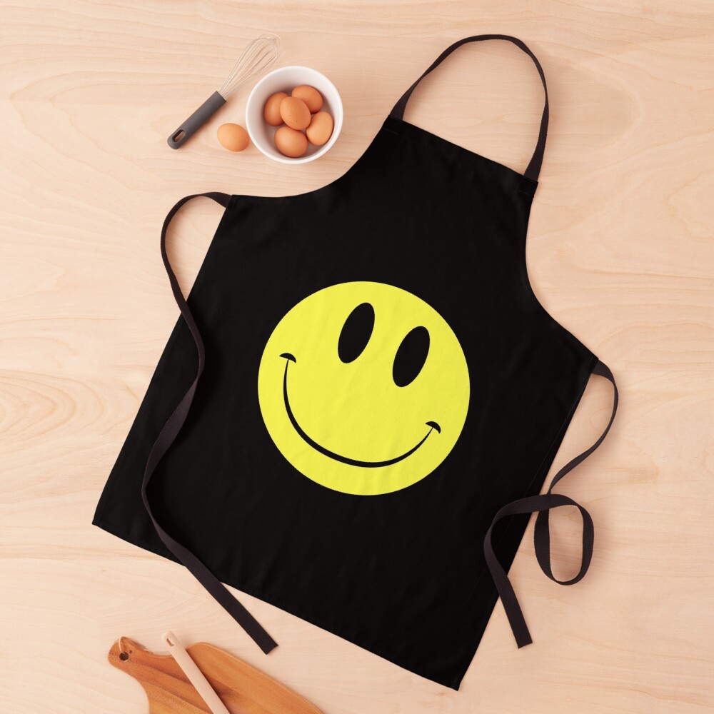 Classic Acid House Face Rave Culture Apron