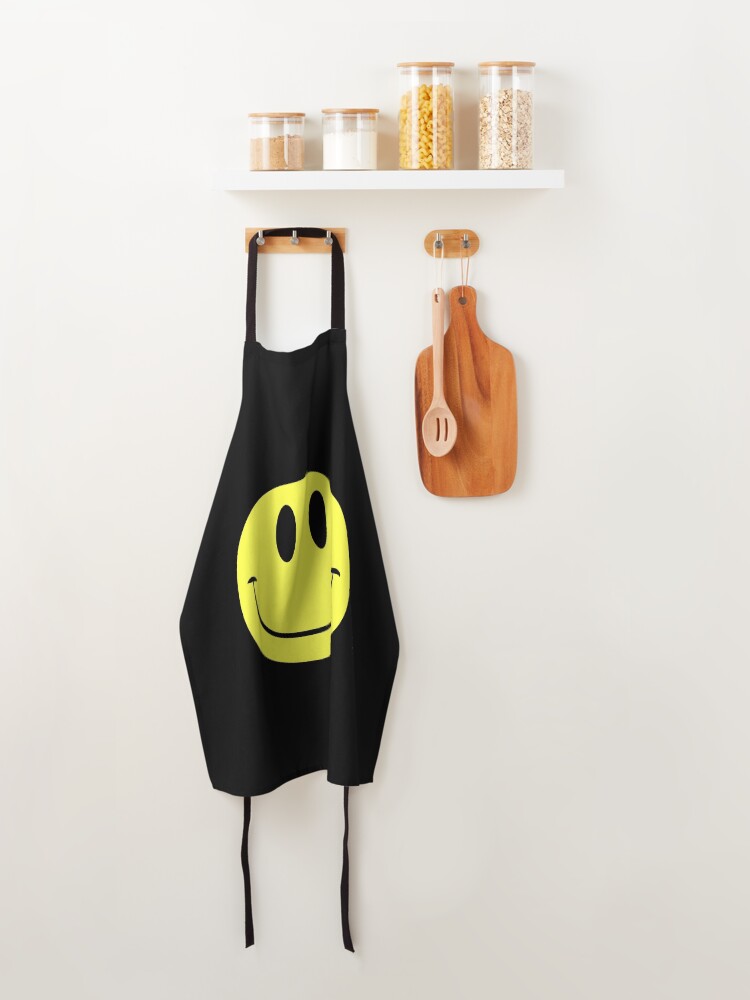 Alternate view of Classic Acid House Face Rave Culture Apron