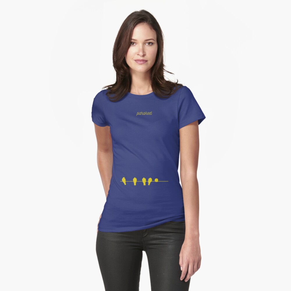 Parakeet Fitted T-Shirt