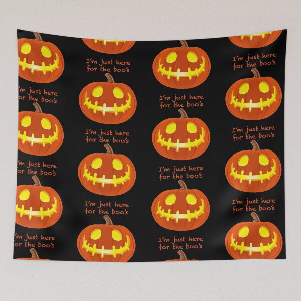Item preview, Halloween Pumpkin just here for the boos designed and sold by A. Love.