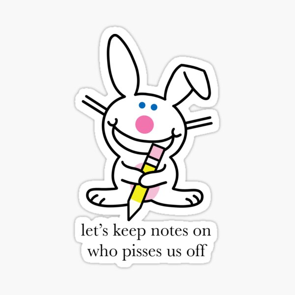 Happy bunny  Sticker