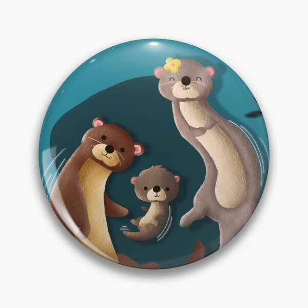 Artikelvorschau, Otter Familie  entworfen und verkauft von Brushstroke23.