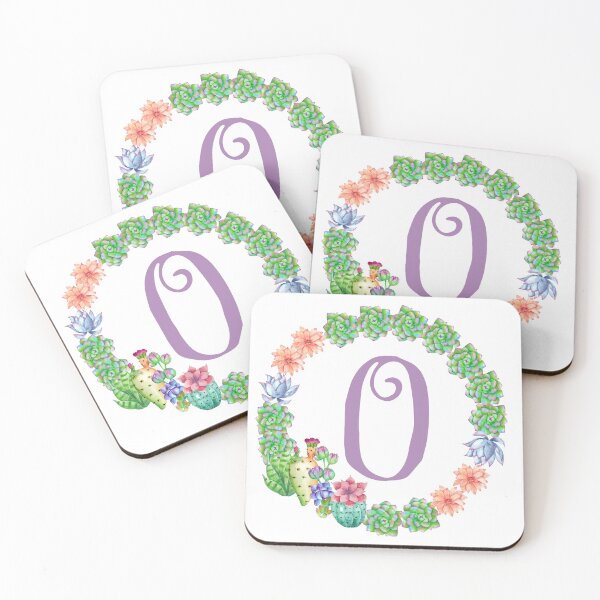 Item preview, Personalized Succulent Cactus Monogram Initial O designed and sold by TheFamilyVan.