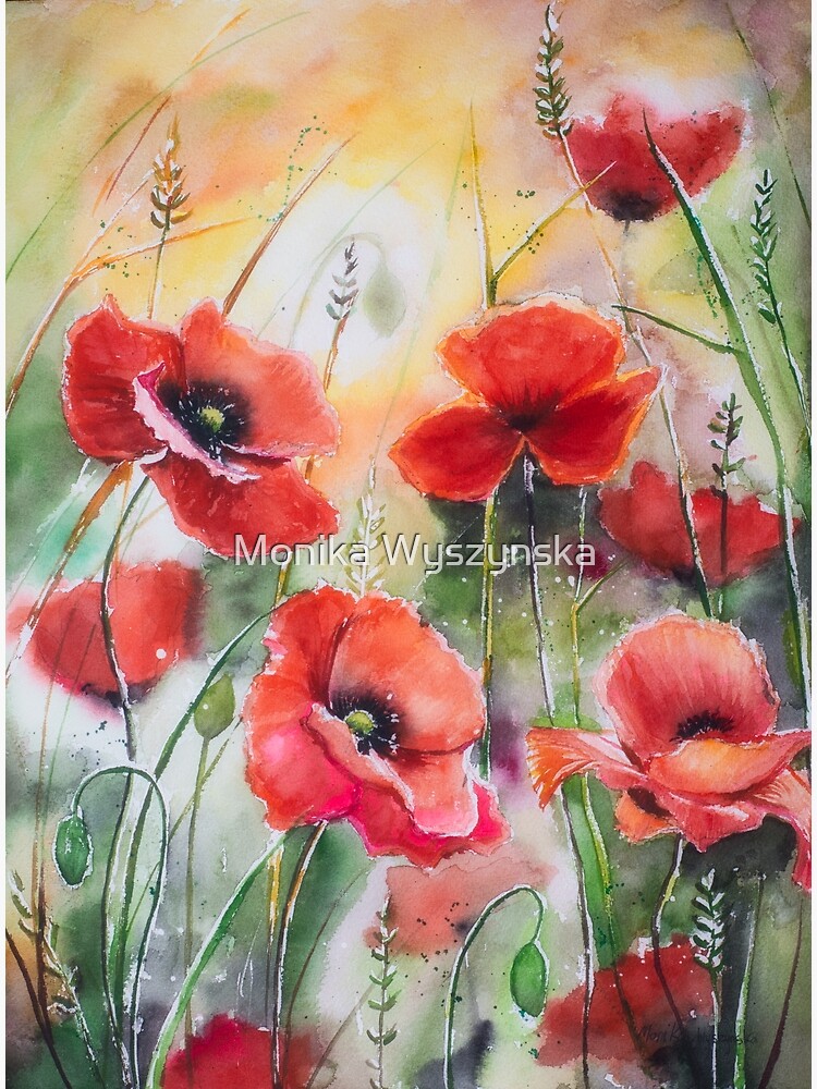 LES COQUELICOTS – Peinture Aquarelle Originale