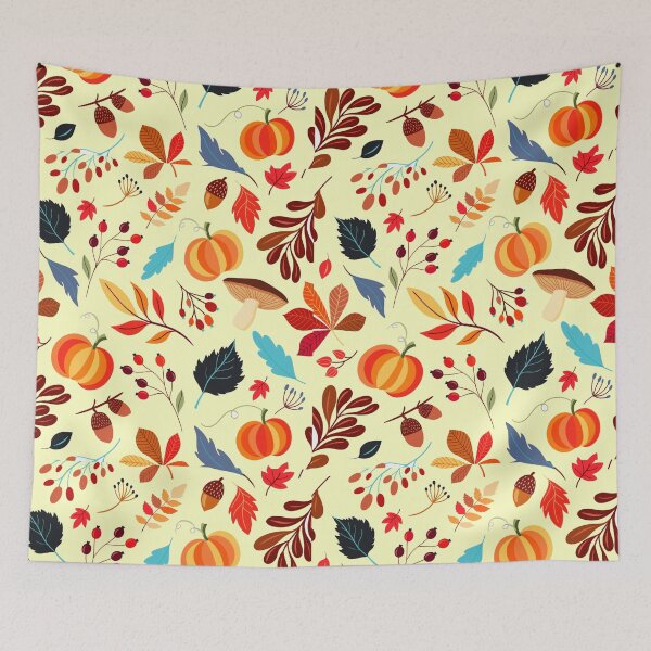 Item preview, Autumn Yellow Pattern, a Halloween Cool Pumpkin designed and sold by corner-shop.