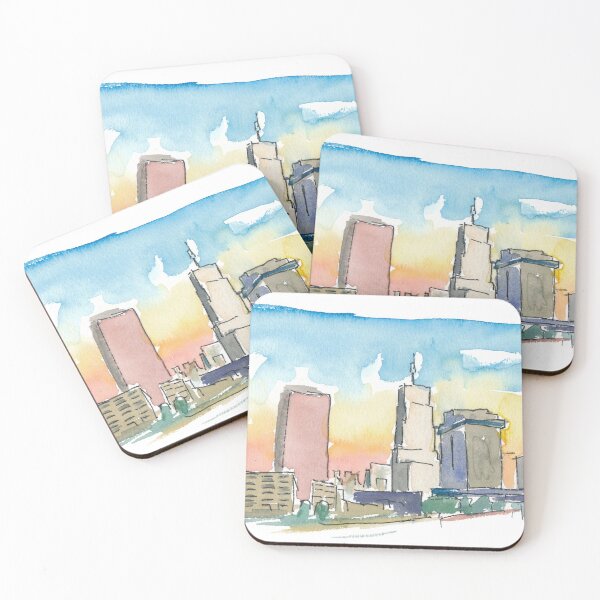 Item preview, Akron Ohio USA Skyline Impressionistic View  designed and sold by artshop77.