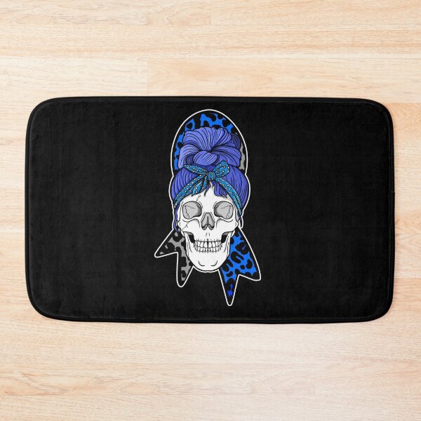 Item preview, Type 1 Diabetes Awareness Skull Skeleton Gothic Halloween Blue November Group Walk Design designed and sold by JessieJune.