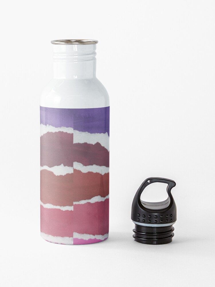 Alternate view of Sunset Night Sky Gouache Painting Collage Water Bottle