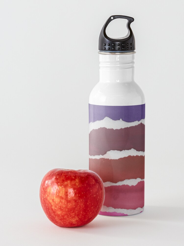 Alternate view of Sunset Night Sky Gouache Painting Collage Water Bottle
